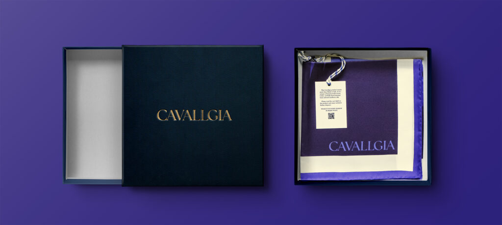 cavallgia foulard packaging